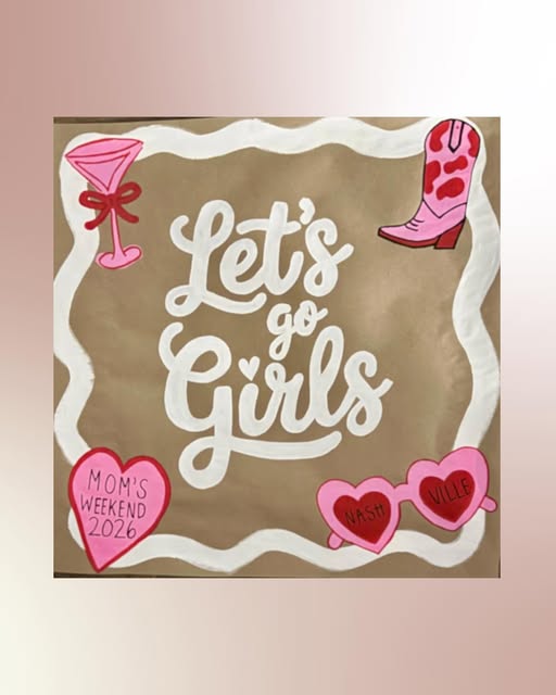 Let's Go Girls bachelorette banner