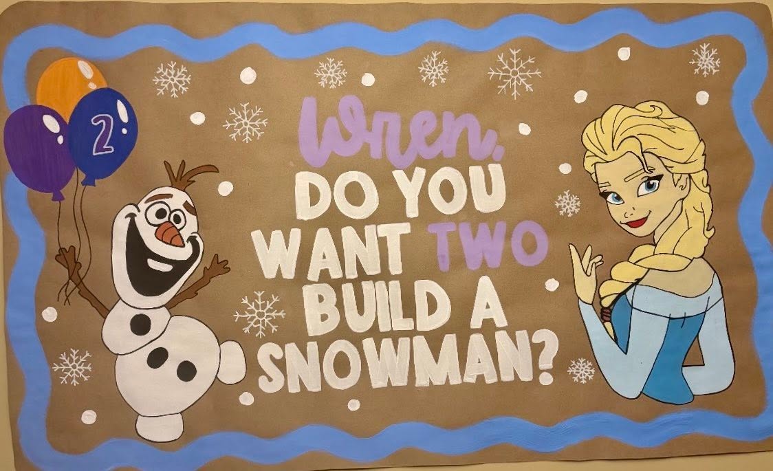 Build a Snowman winter banner