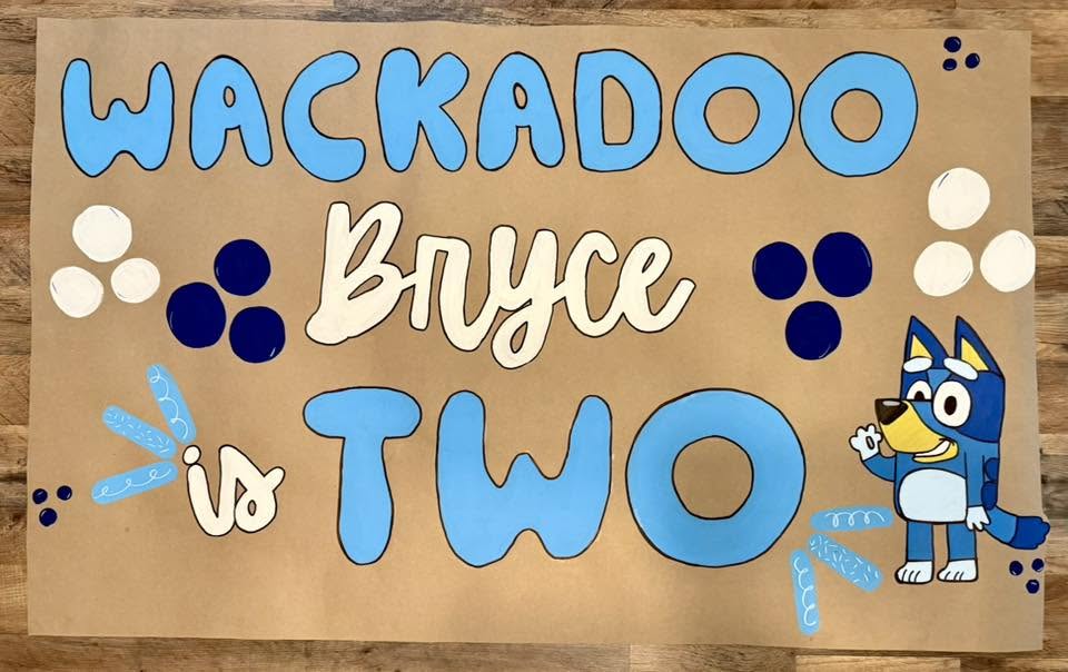 Bryce vs TWO birthday banner